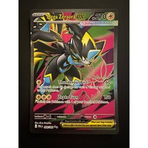 Pokemon Mega Zeraora ex 098/084 Full Art Pitch Black Ultra Rare NM